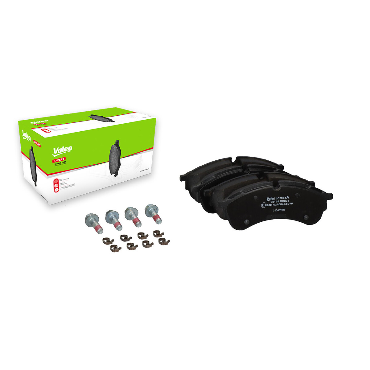 Jeu de 4 plaquettes de frein VALEO ref. 302924A